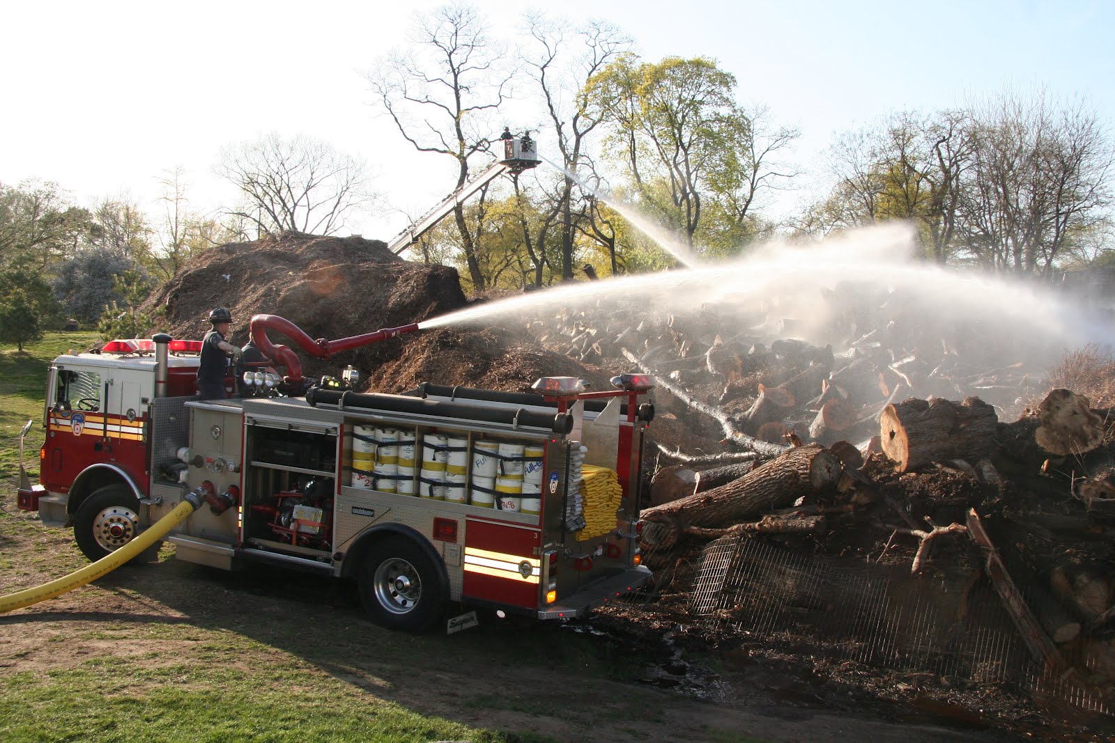 A Walk in the Park TwoAlarm Fire In Central Park Compost Facility
