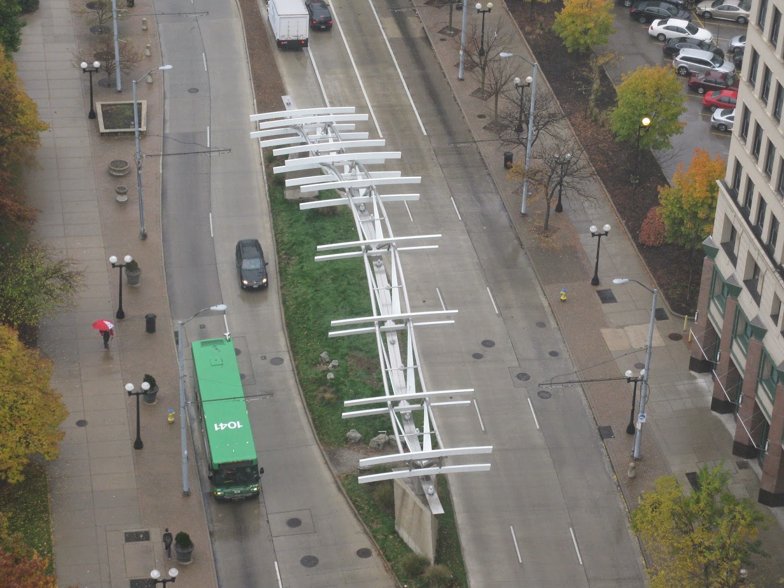 Flyover, sculpture on Main Street, Dayton, Ohio, First Flight Photo 2011 by Matt Yanney
