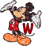 Alfabeto brillante de Mickey Mouse W.