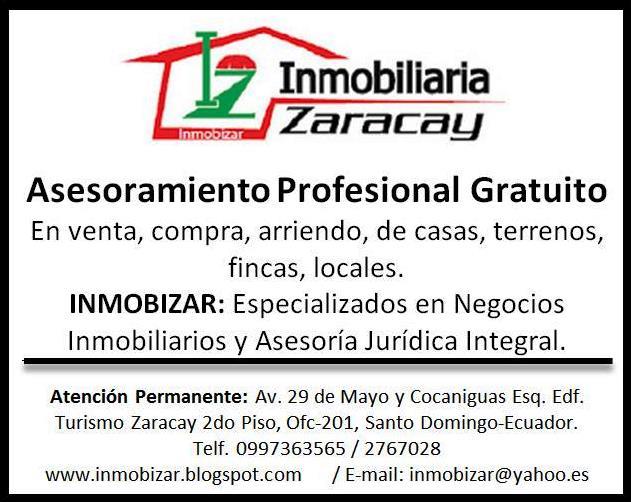 Inmobiliaria Zaracay REAL ESTATE BIENES RAICES, SANTO DOMINGO, QUITO ECUADOR
