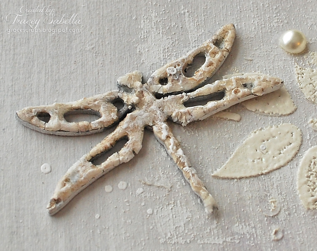 Mixed Media, Tracey Sabella, Leaky Shed Studio, Chipboard, Crackle, Dragonfly