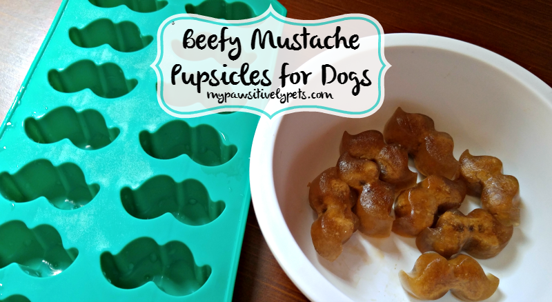 Beefy Mustache Pupsicles for Dogs