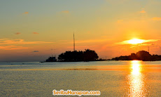 sunset pulau harapan