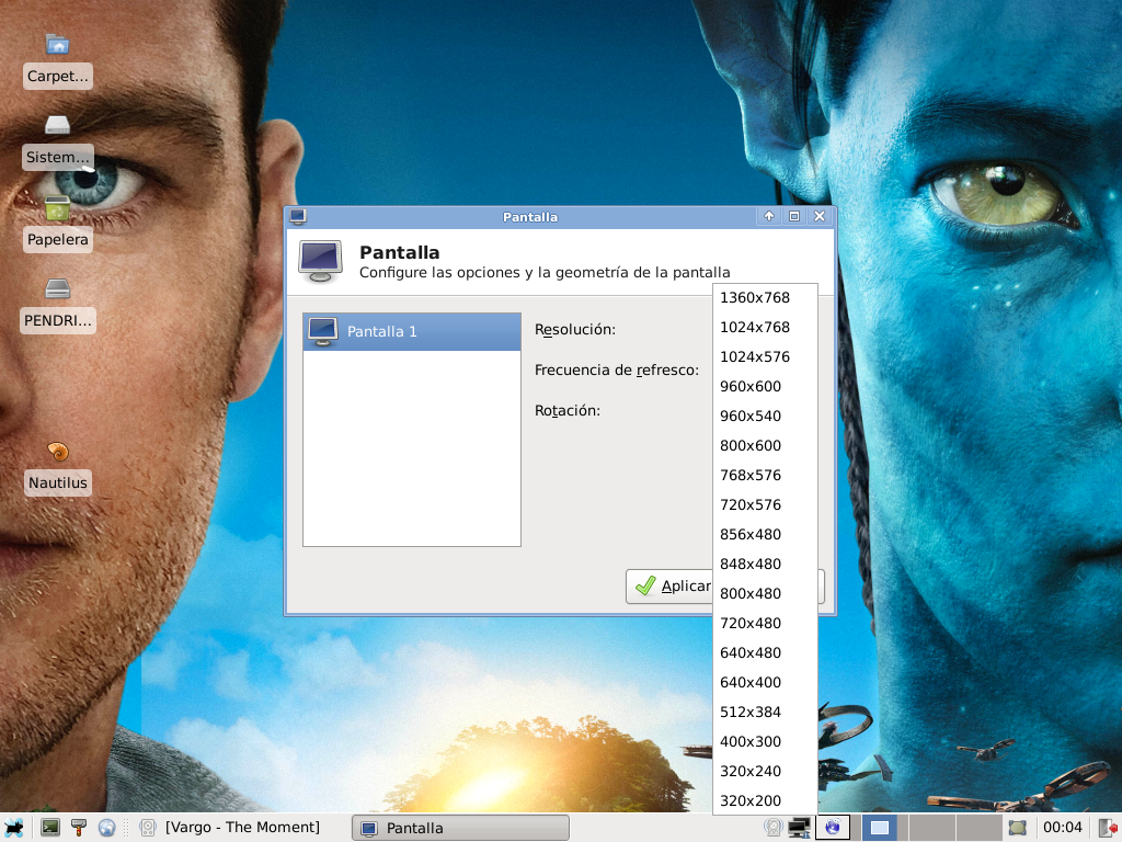 Configurar para monitor LCD panorámico Debian 6