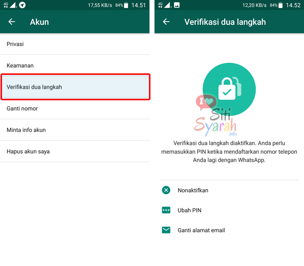 verifikasi dua langkah whatsapp