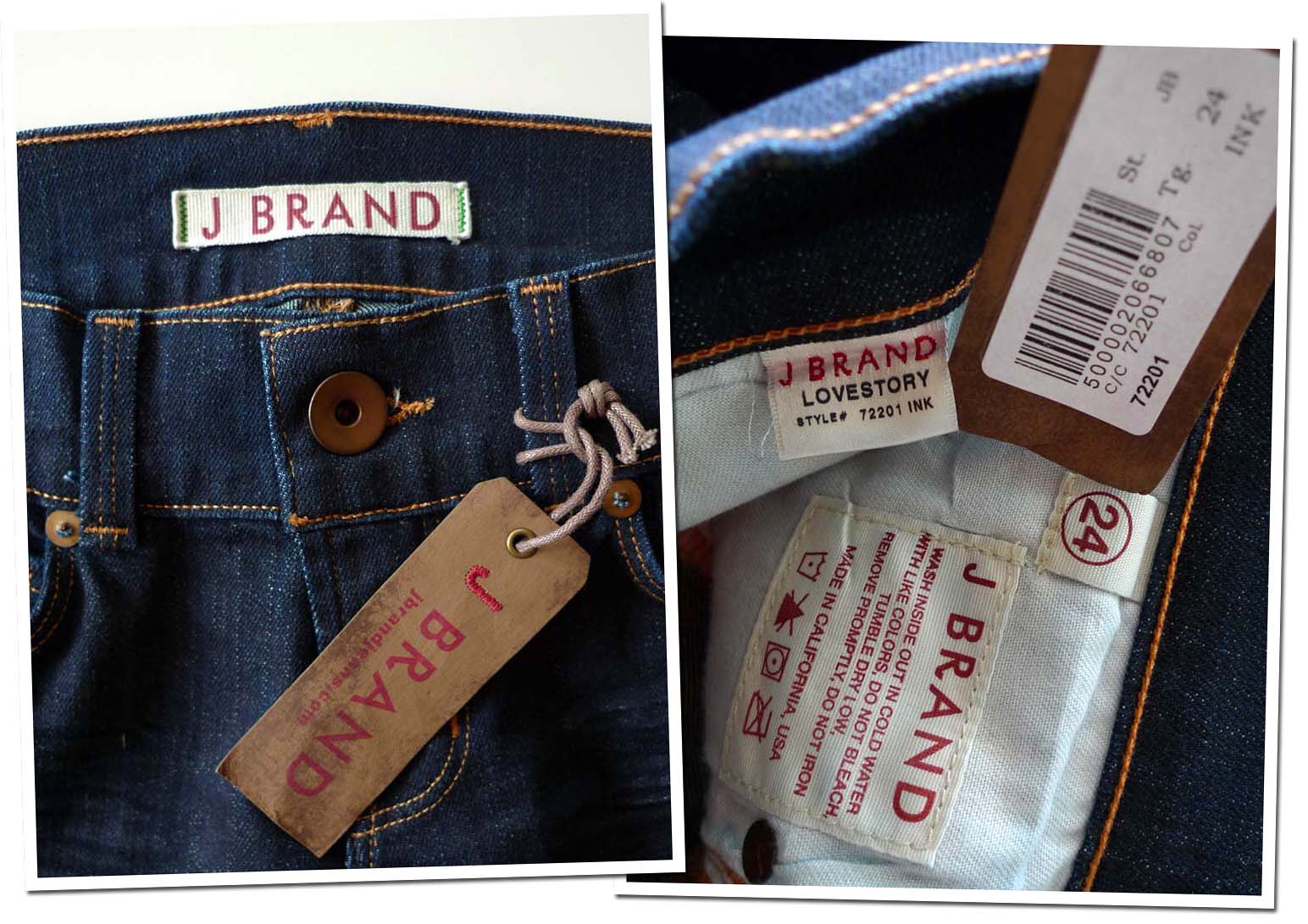 Jeans Genie: J BRAND Lovestory Jeans Sz 23 XXS NWT £230