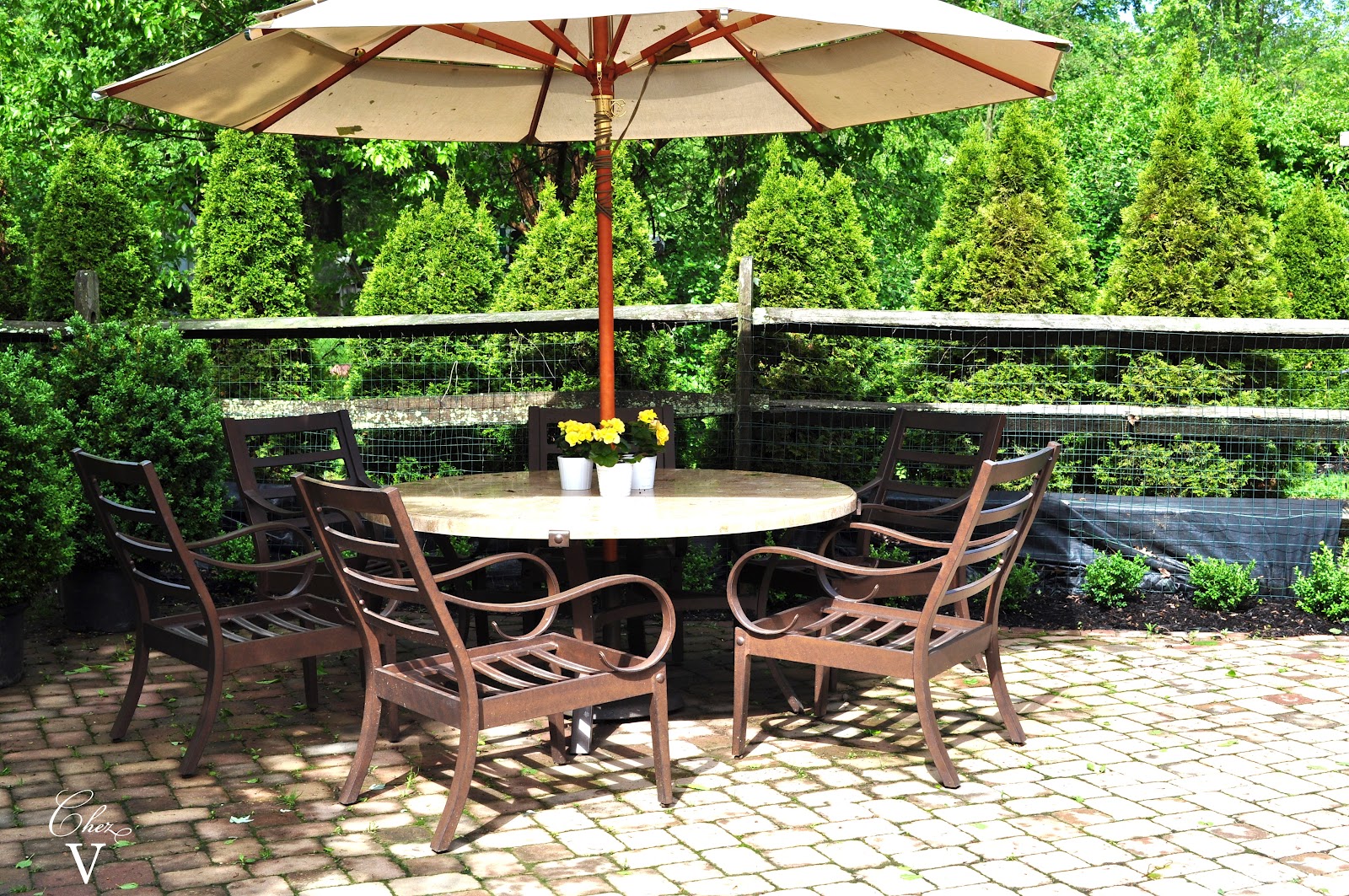 Chez V: Tales from the Projects - DIY Paver Patio & Pond