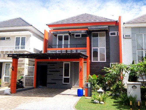 Contoh Cat Luar Warna Hijau Rumah Minimalis 