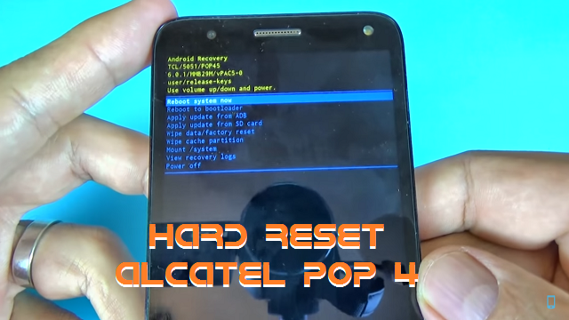 Como resetear Alcatel POP 4