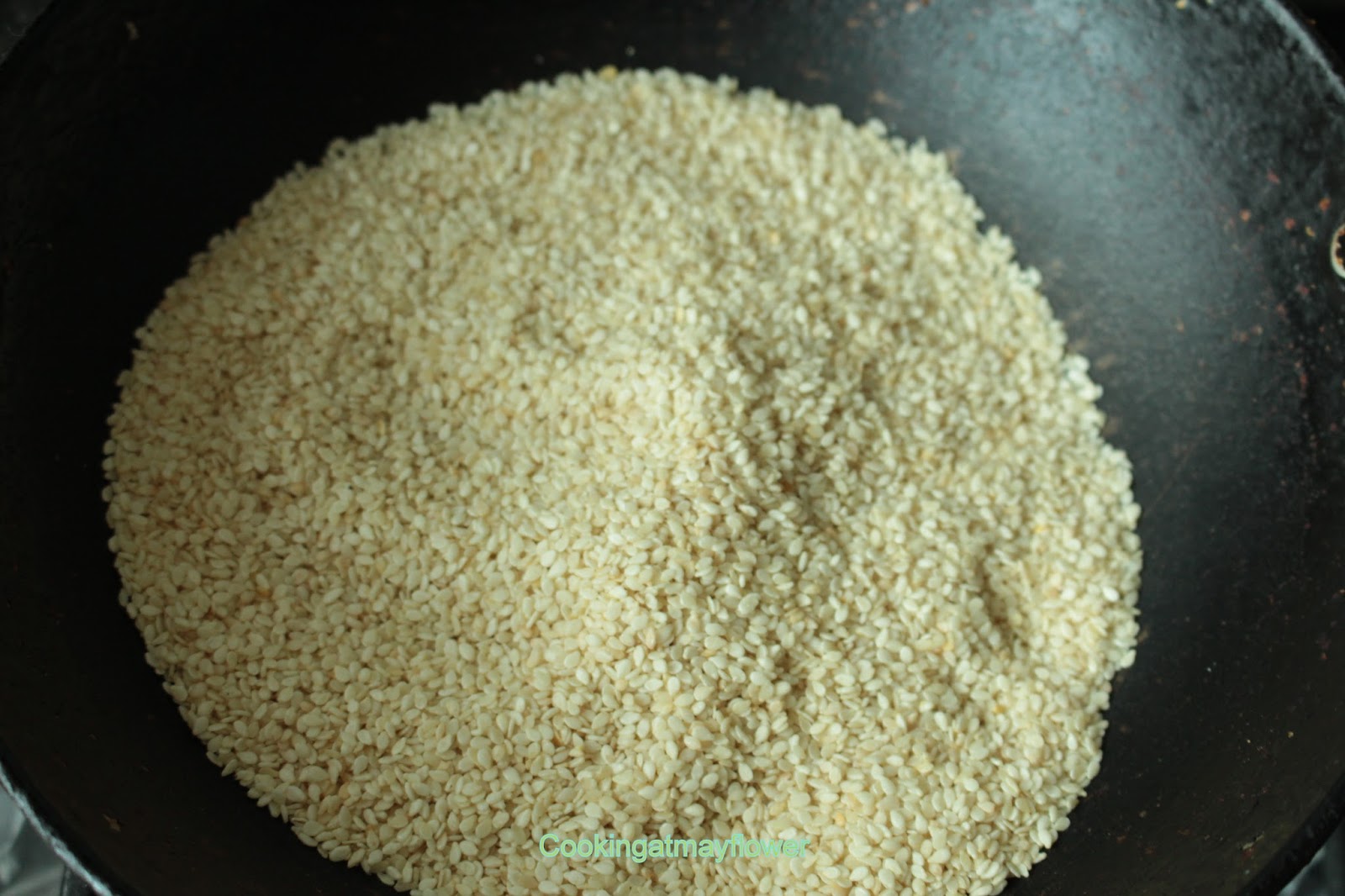 Cooking at Mayflower Homemade Tahini paste/How to make homemade tahini