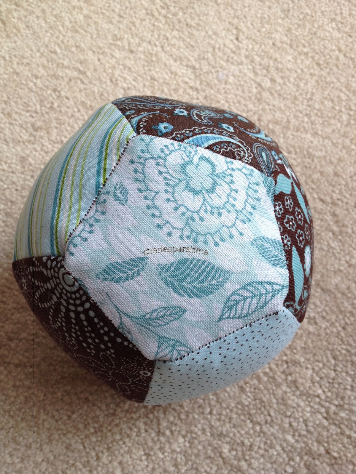 cheriesparetime Fabric Baby Ball
