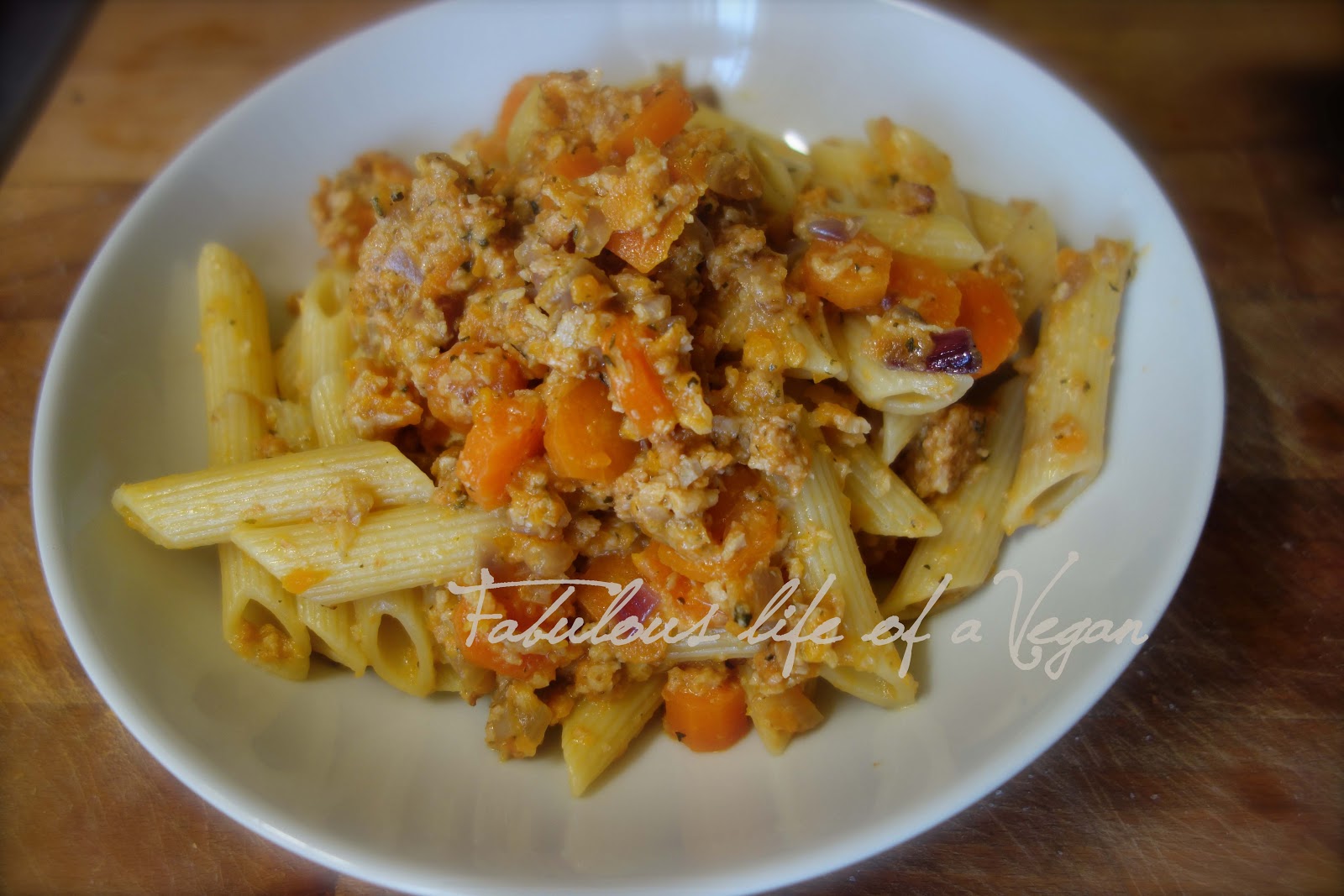 Fabulous life of a Vegan Pasta alla Genovese veg