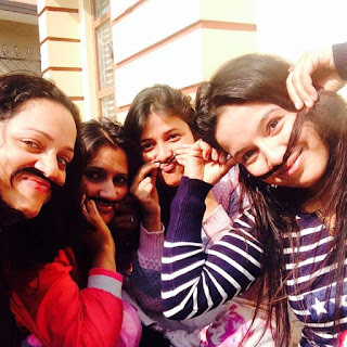 funny nepali cute girls with moustache,nepali funny girls photo