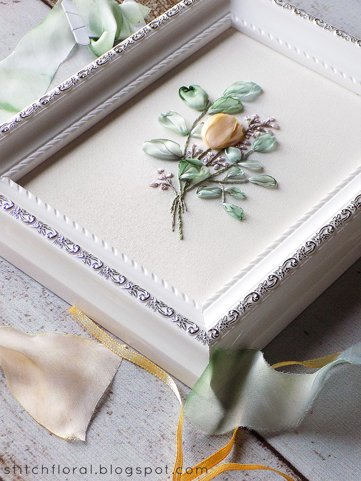 How to frame hand embroidery tutorial  stitch floral How to frame hand embroidery tutorial  stitch floral