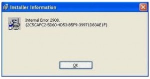 Cara Mengatasi Error 2908 An internal has occured