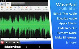 WavePad Free Audio برنامج قص الصوت و الاقاعات من الأغنية