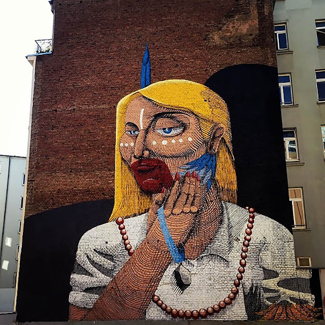 Street Art By Brazilian Painter Nunca On The Streets Of Frankfurt, Germany.