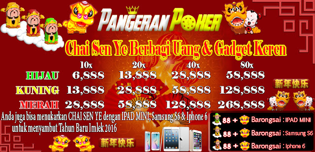 SELAMAT DATANG DI PANGERAN POKER: NIKMATI PROMO IMLEK