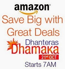 Amazon Dhanteras Dhamaka Offer: Great Discounted Deals on Mobile / Laptops, Home & Kitchen Appliances, Footwear, Clothing & much more