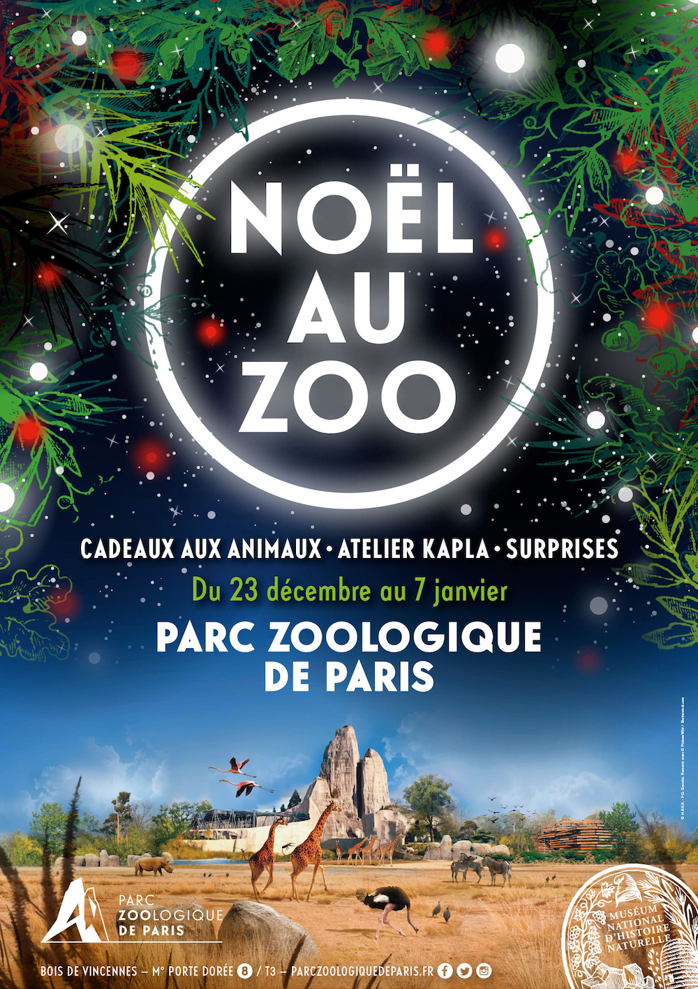 Celebrate Christmas at Le Parc Zoologique de Paris