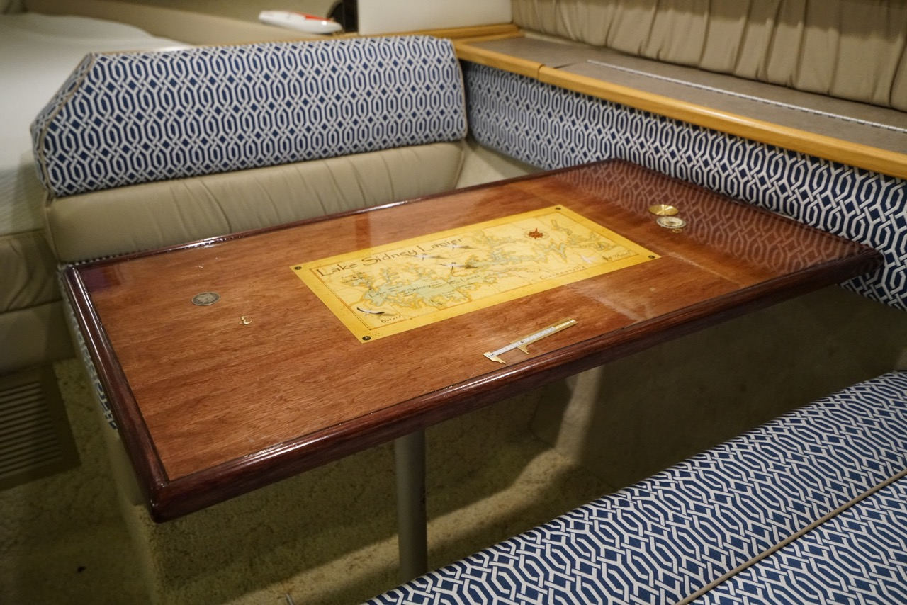 Leo Lakes Boat Galley Table Lake Map......