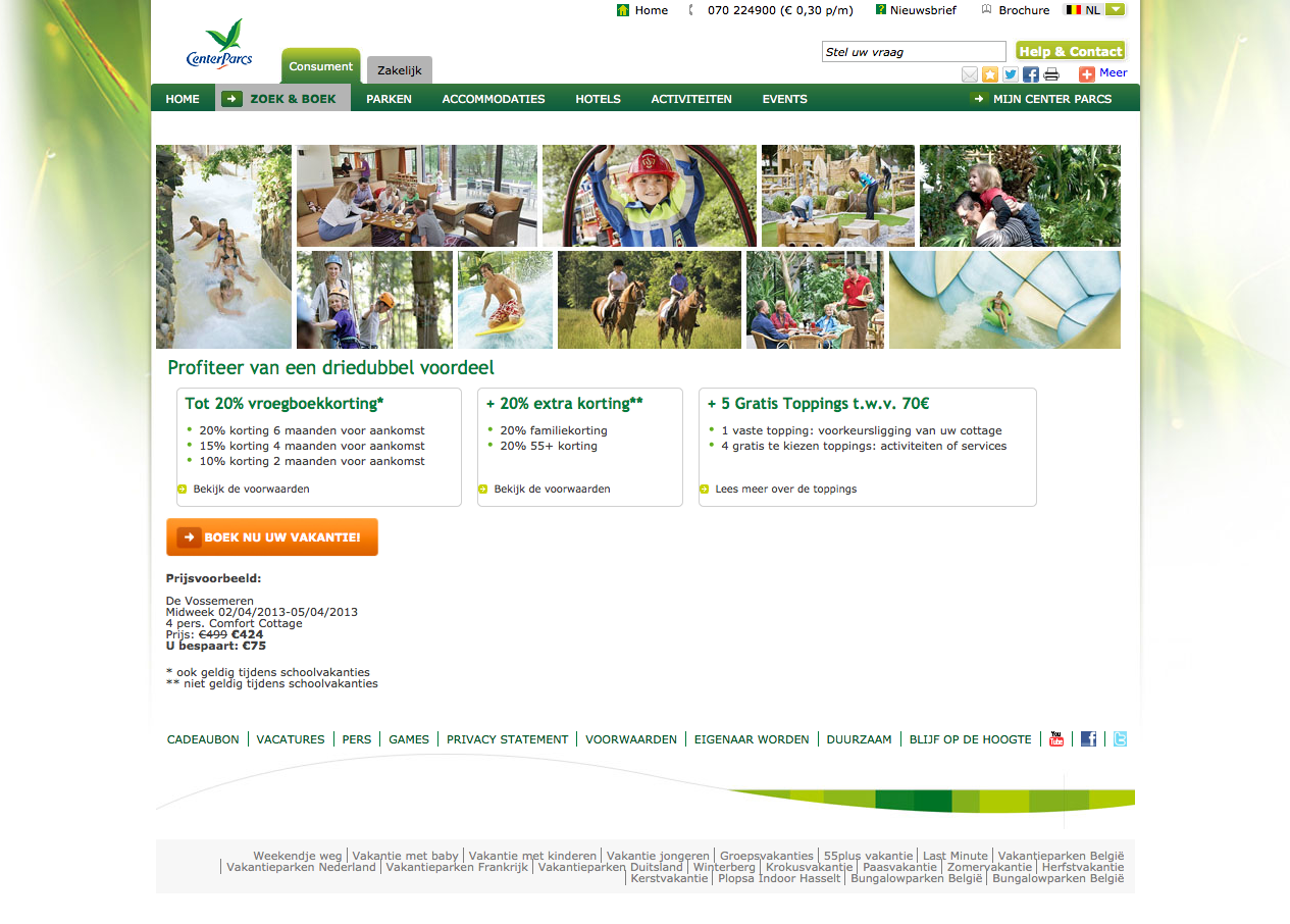 code promo center parc France news collections