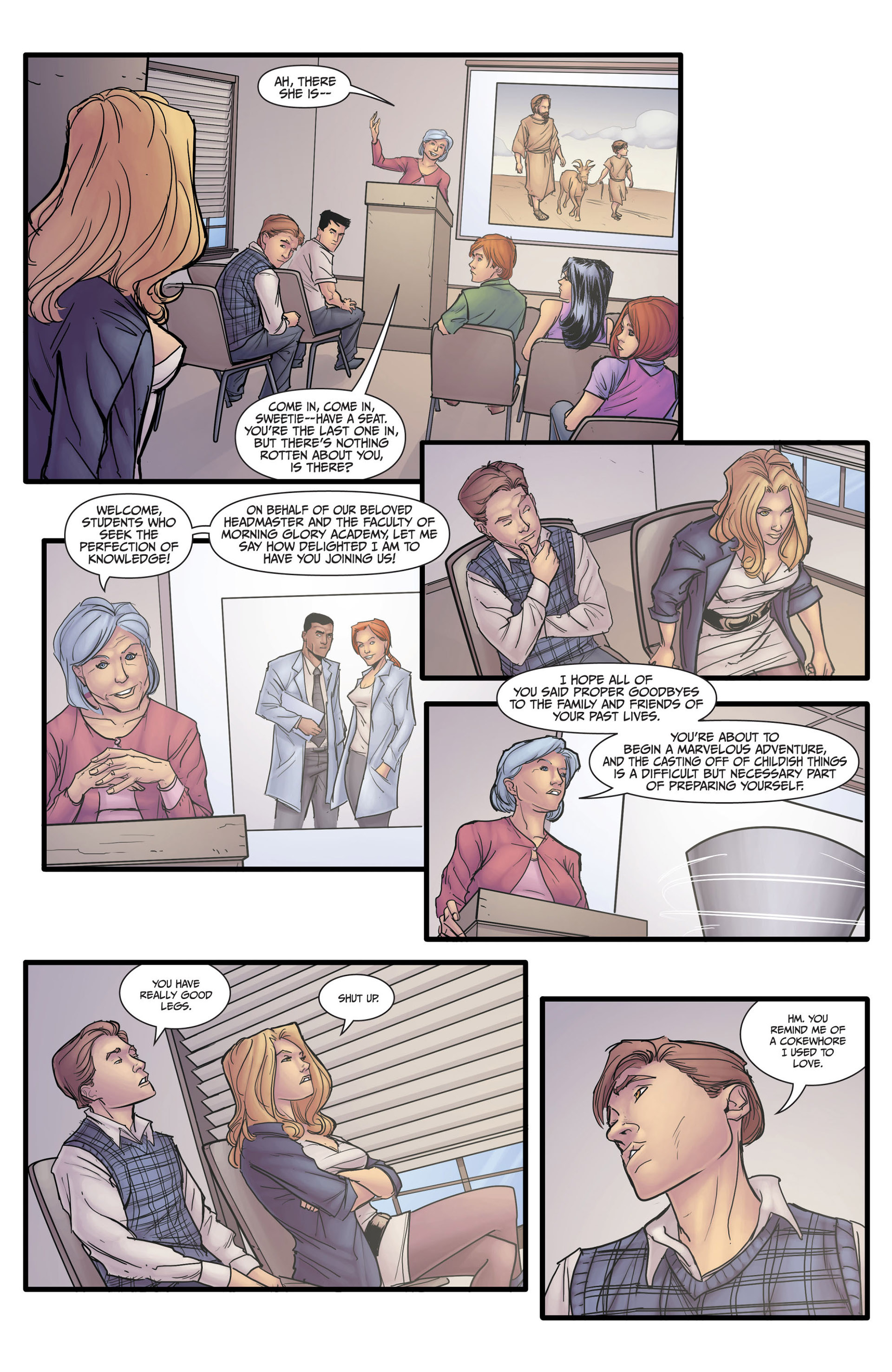 Read online Morning Glories comic -  Issue # _TPB 1 - 36