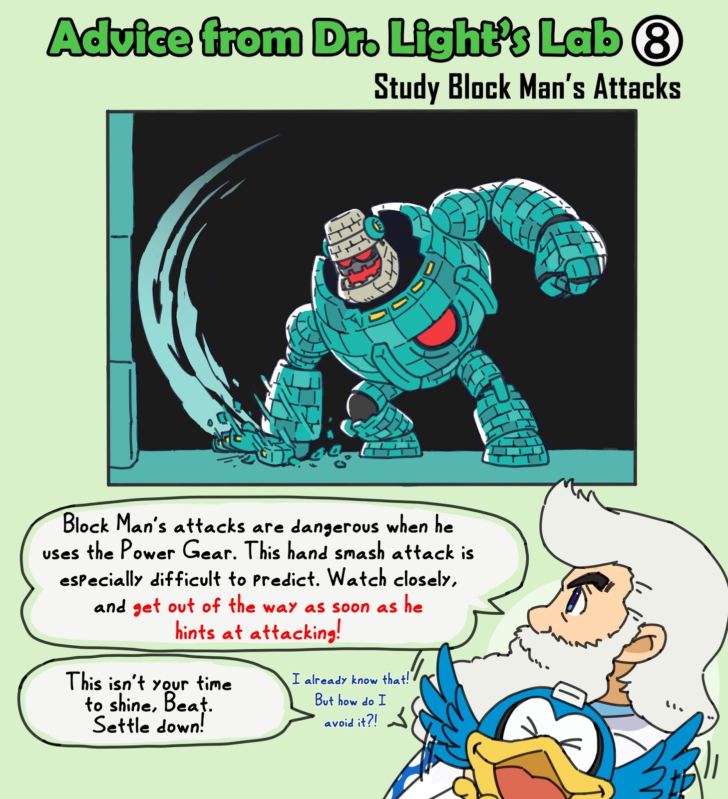Mega Man World News Advice from Dr. Lights Lab Comics