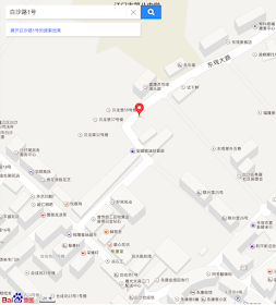 Baidu Maps for 1 Baisha Road in Jiangmen