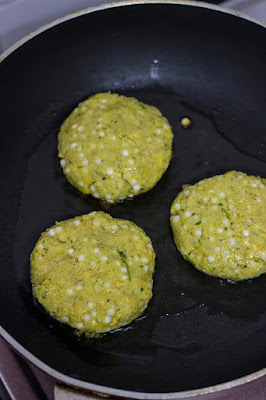 Sabudana Chana Vada Sago Chickpea patty burger garbanzo fritter wada pakoda bonda sabakki