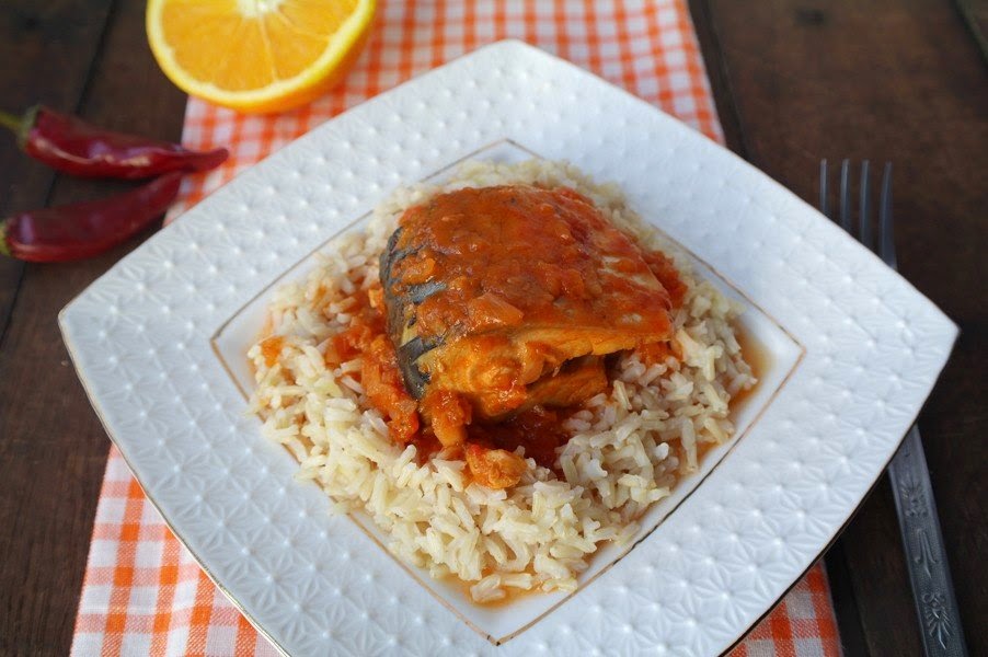 Mackerel In TomatoOrange Sauce Recipe Carole Recipes