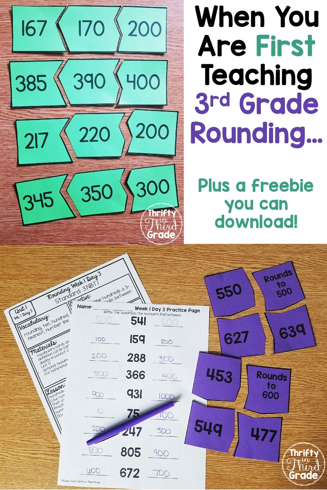 Teaching Rounding in 3rd Grade | Thrifty in Third Grade