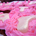 Happy Birthday Brownies with Pink Raspberry Frosting 