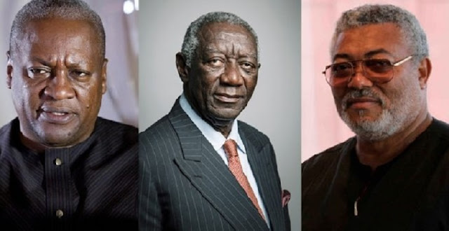 John Mahama, John Kufuor and John Rawlings