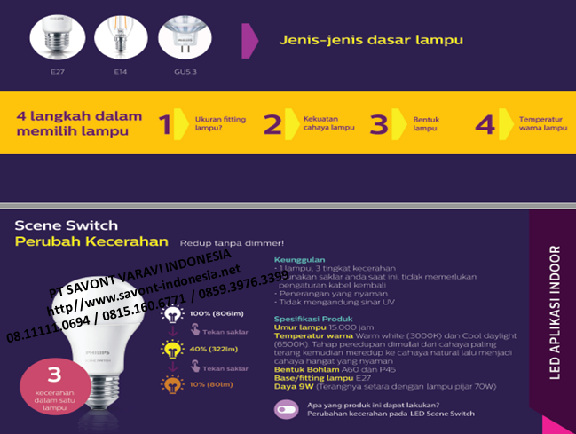 Lampu Philips LED - Scene Switch | DISTRIBUTOR LAMPU PHILIPS - ALL