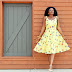 ALL IT TAKES IS A TIERED STYLE GINGHAM + FLORAL PRINT DRESS BY VOODOO VIXEN