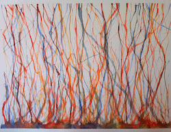 watercolor painting with straws 1