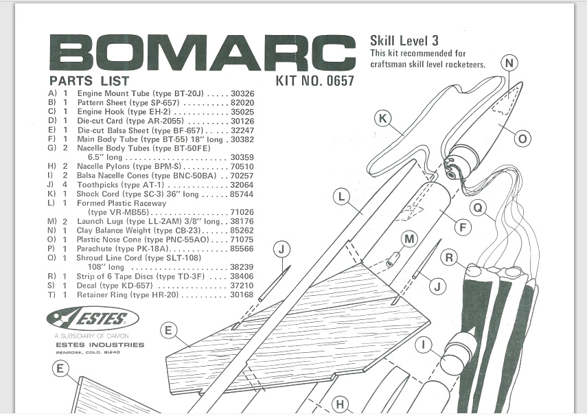 Model Rocket Building More Old Estes Instructions!