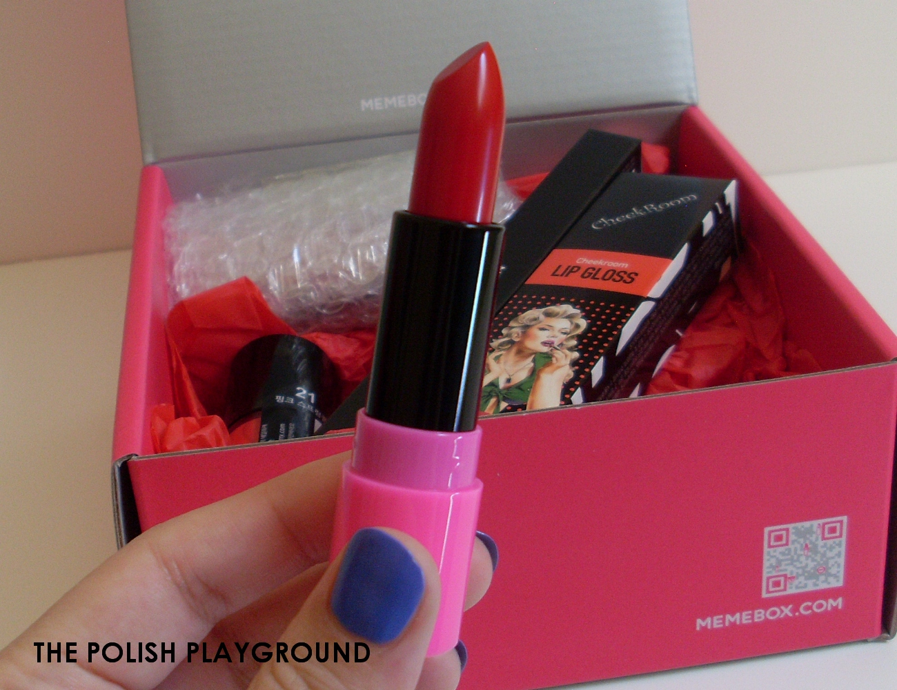 Memebox Colorbox #1 Red Unboxing - Dearberry Flirt Lipstick 08 Red Parade