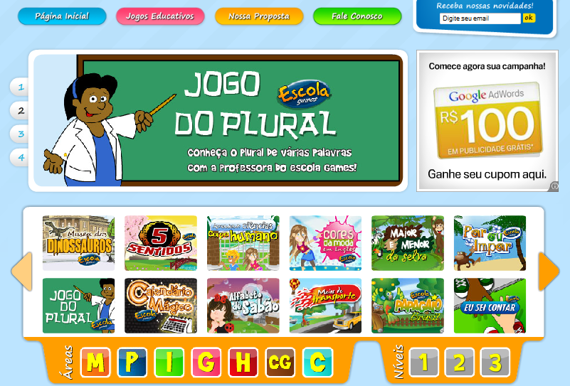 "Educando Com Amor" Escola Games