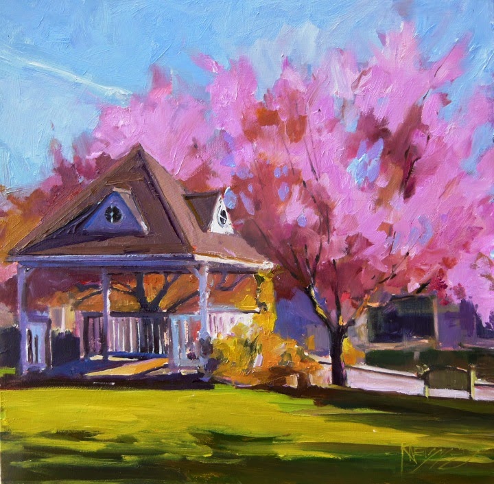 in plein air: "Gazebo" Bainbridge Island, plein air, urban, landscape ...