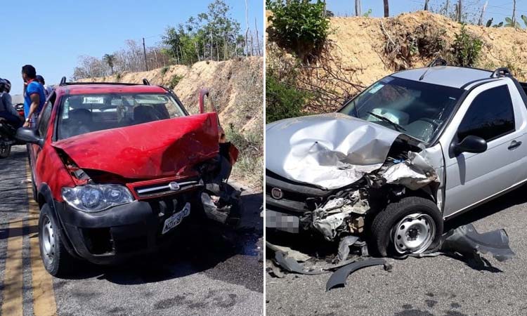 Colisão entre dois veículos deixa 2 feridos entre Serrolândia e Jacobina