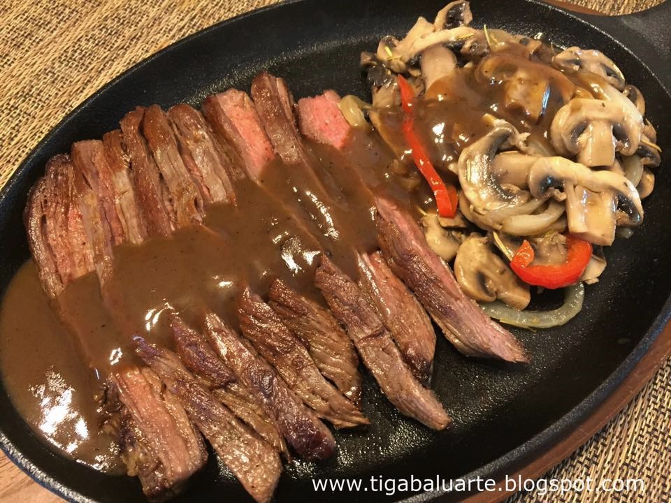 Casa Baluarte Filipino Recipes Grilled Flank Steak with Mushrooms and