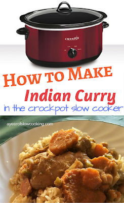 This is the Indian Curry recipe that Rachael Ray developed for AYearoSlowCooking.com  This take out fake out favorite tastes just like a restaurant -- it's one of the best copy cat Indian recipes I've ever had! Easy to assemble and cook at home in the crockpot and is gluten free, too!