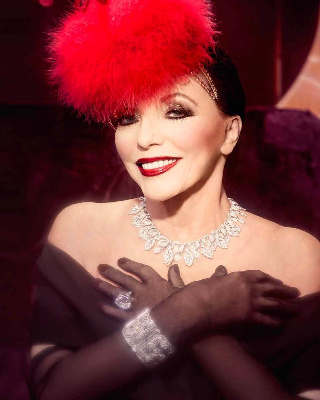 VOGUE ARABIA .. DAME JOAN COLLINS Is Every Bit As Fabulous As We'd Hoped .. December 2017