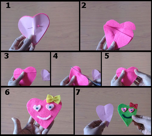 Amplop Lebaran, Cara Membuat Amplop Cinta dari Kain Flanel