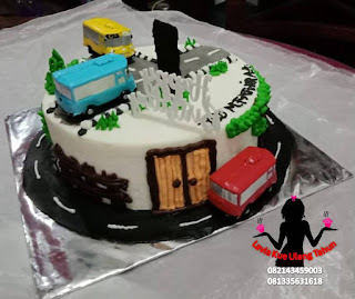 Kue Tart Hias Tayo Lengkap Dengan Lani and Gani Kue Tart Hias Tayo Lengkap Dengan Lani and Gani