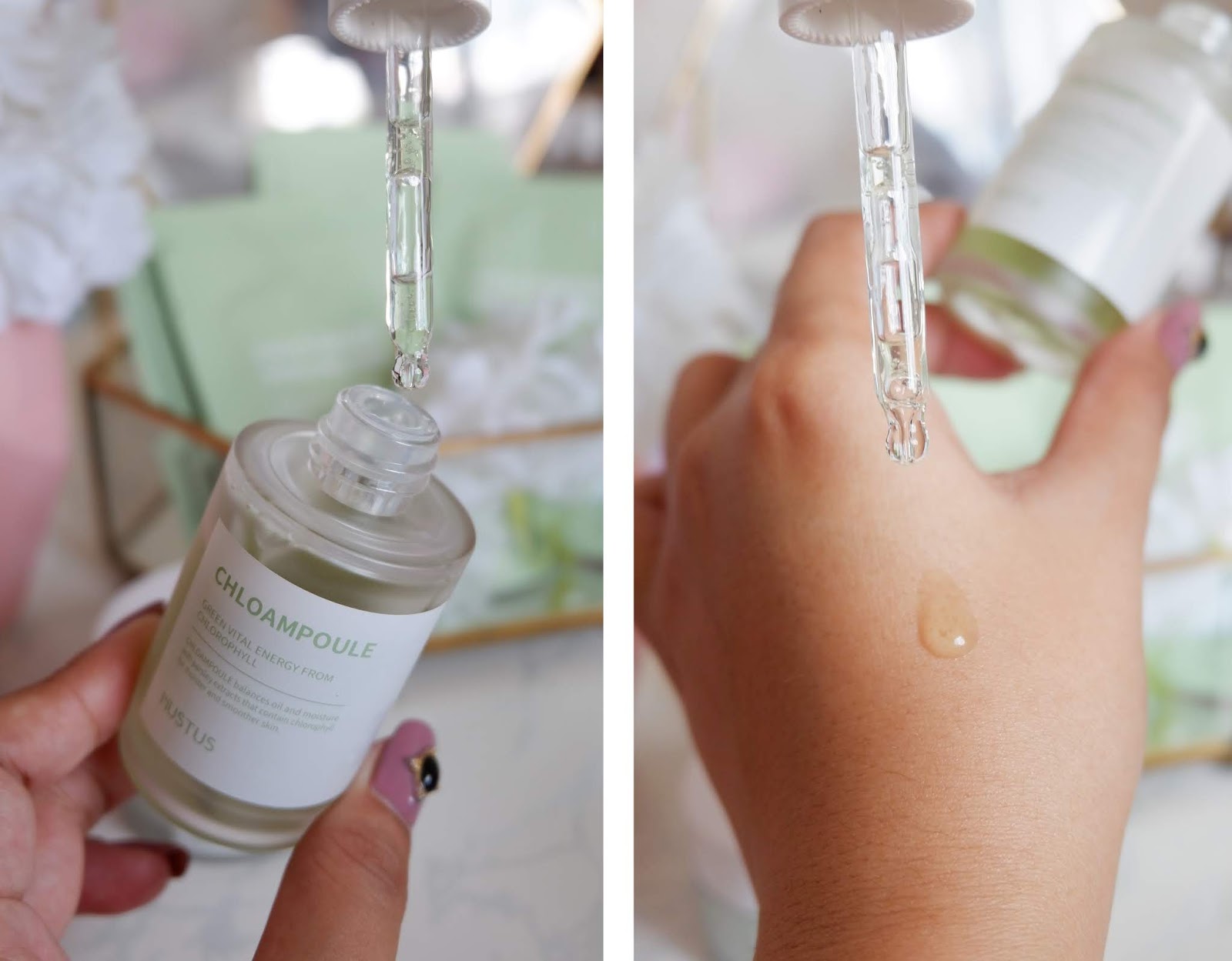 3 STEPS TO HAVE A CLEAR SKIN WITH MUSTUS CHLO AMPOULE / GEL CREAM/ GAUZE PEELING PAD