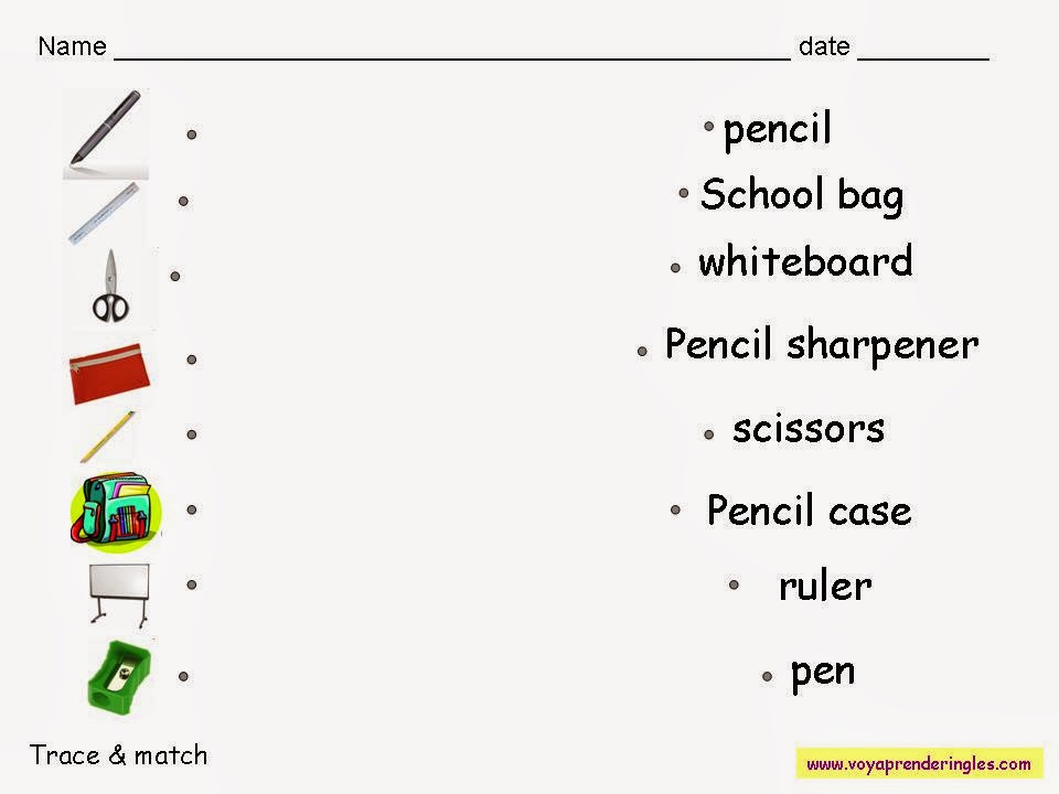 Learn with me! ¡Aprendemos el vocabulario del material escolar!