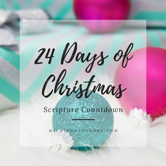 Michi Photostory 24 Days of Christmas; Scripture Countdown